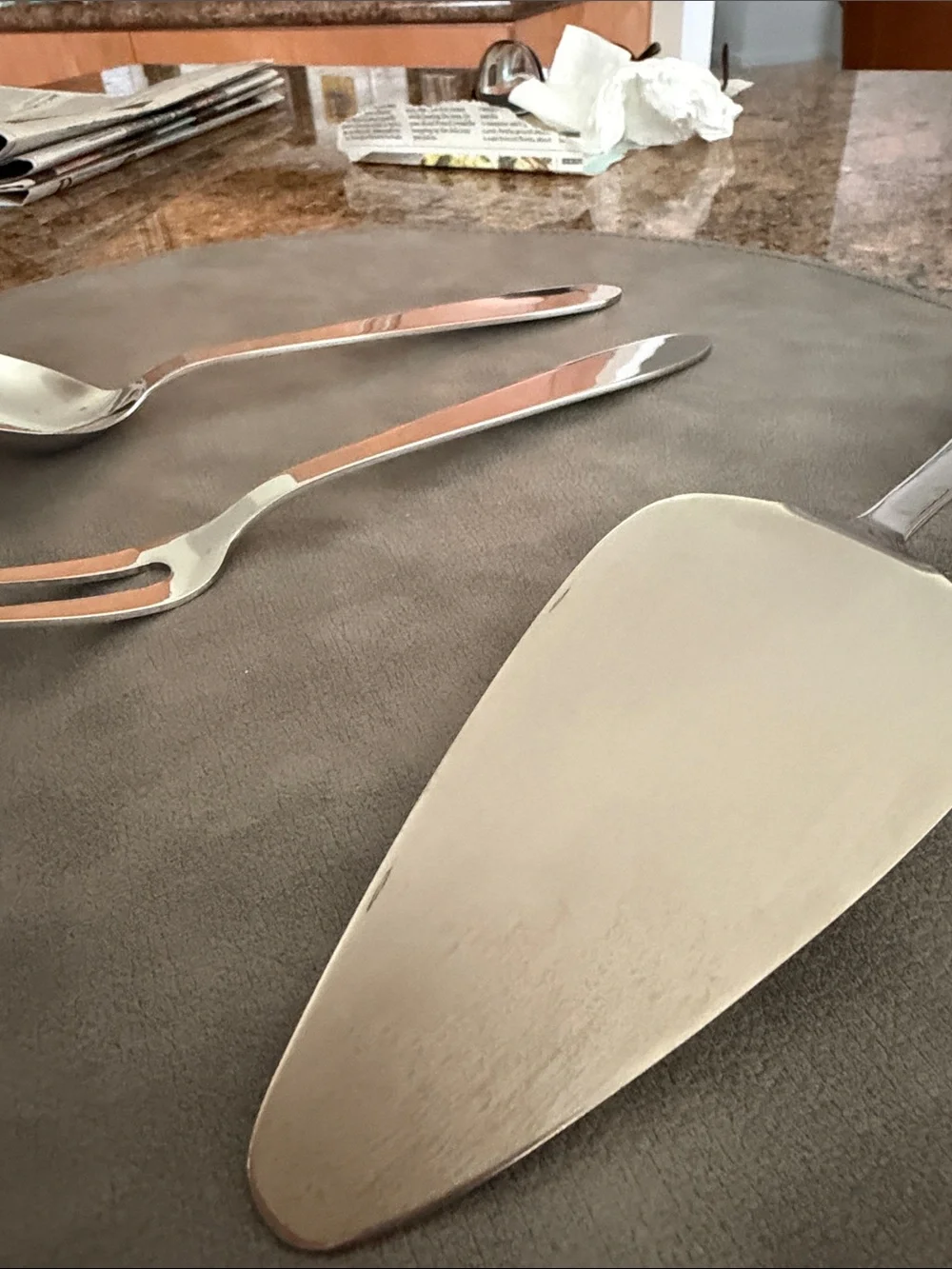 Crate & Barrel 3 Piece Serving Set